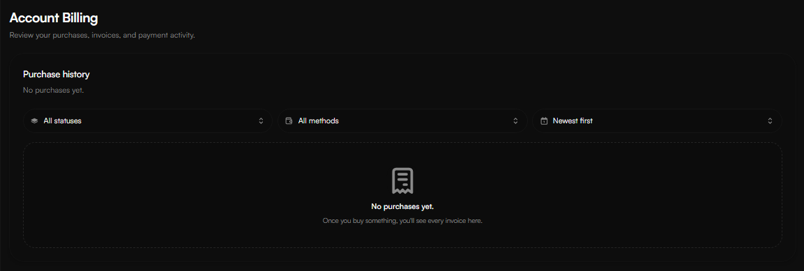 Account Billing