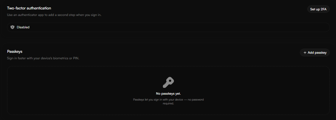 Account Security