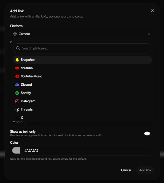 Add Link