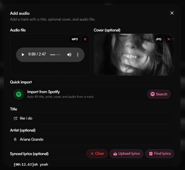 Import from Spotify