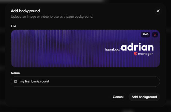 Background Upload