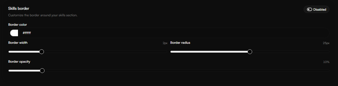 Skills Border