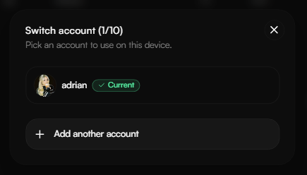Switch Account