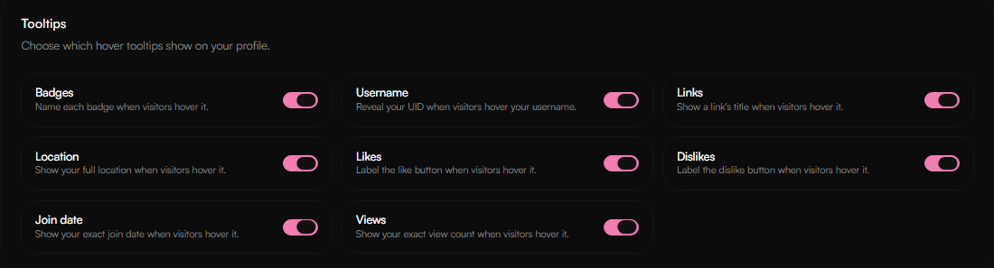 Tooltips